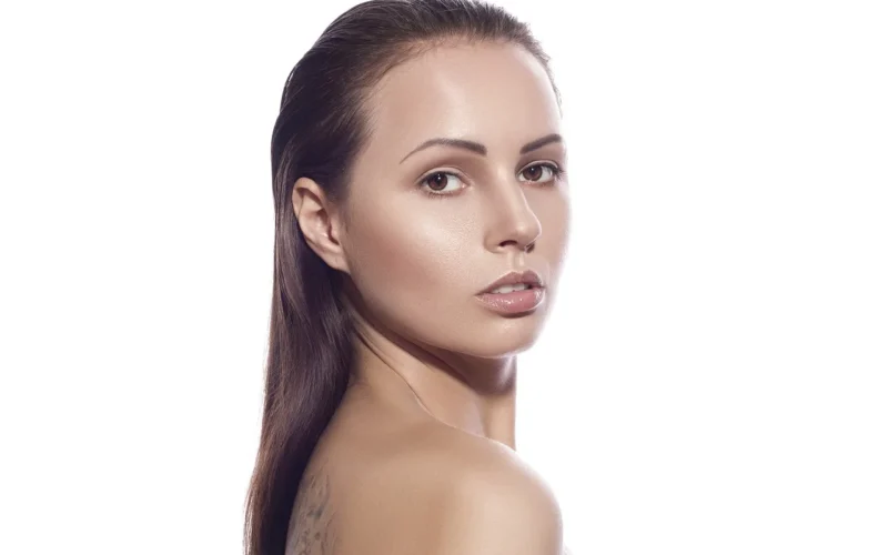 piękno, portrait, dziewczynka, skin, kobieta, skóra, młody, przyjemny, modelu, włosy, portret, wzrok, atrakcyjny, elegancki, młoda kobieta, czar